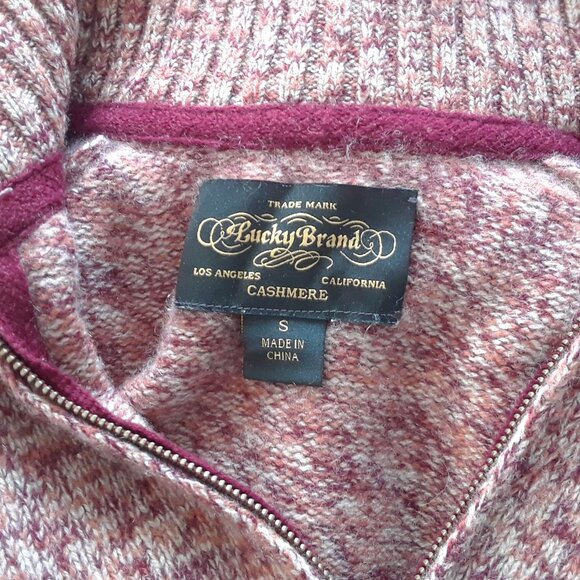 Vintage Lucky Brand 100% Cashmere Sweater S - Picture 5 of 8